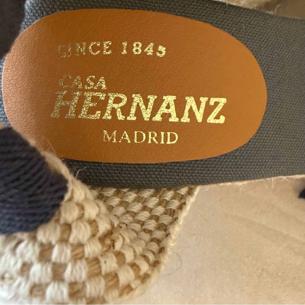 Casa Hernanz Espadrille Wedge Sandals Sz 39 - Picture 5 of 5